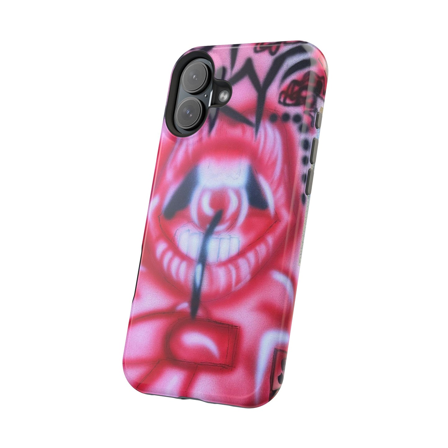 MagSafe "be happy, go lucky" Airbrush-iPhone-Hülle
