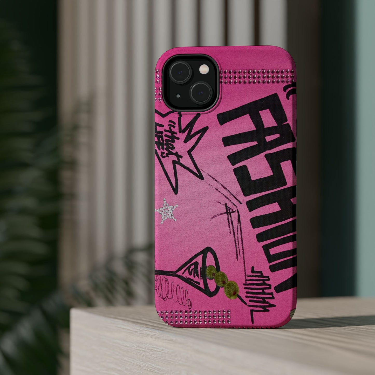 MagSafe "high fashion pt. 2" airbrush iPhone case