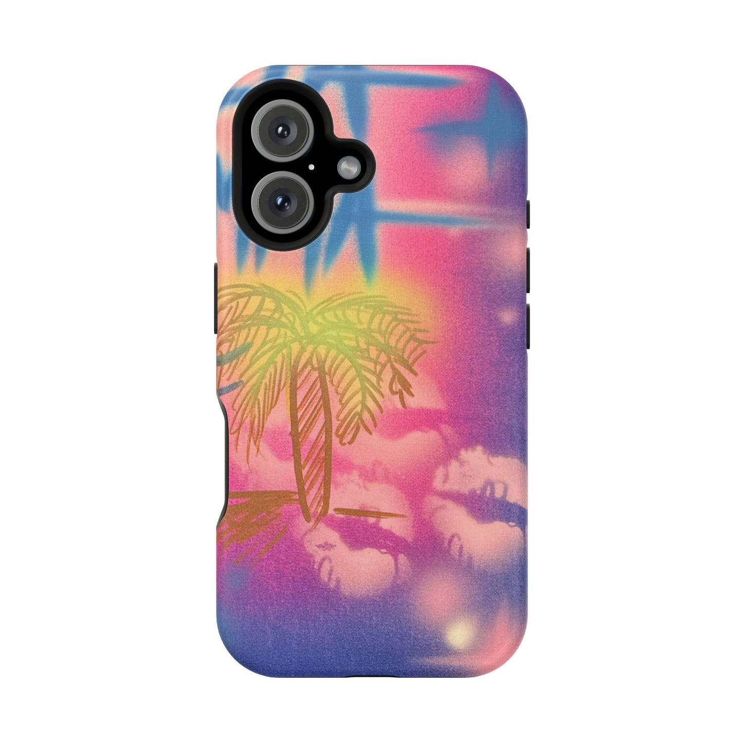 MagSafe "glowy night" airbrush iPhone case