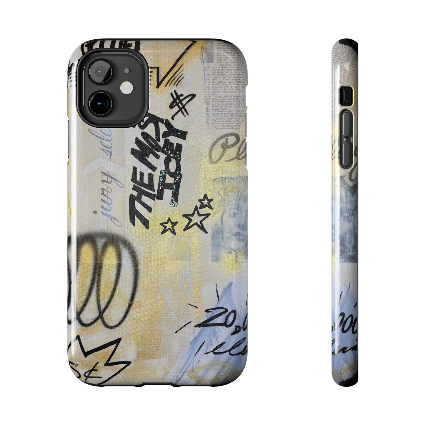 "golden glacier" airbrush iPhone case