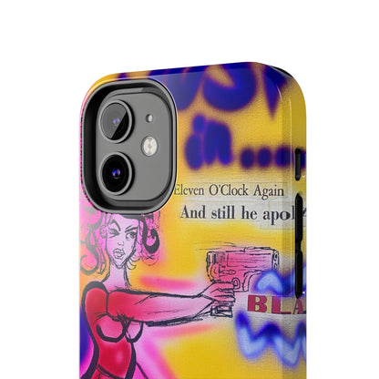 "spiraling thoughts" airbrush iPhone case