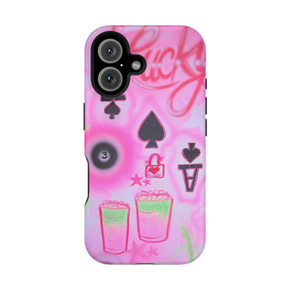 MagSafe "lucky ace" airbrush iPhone case