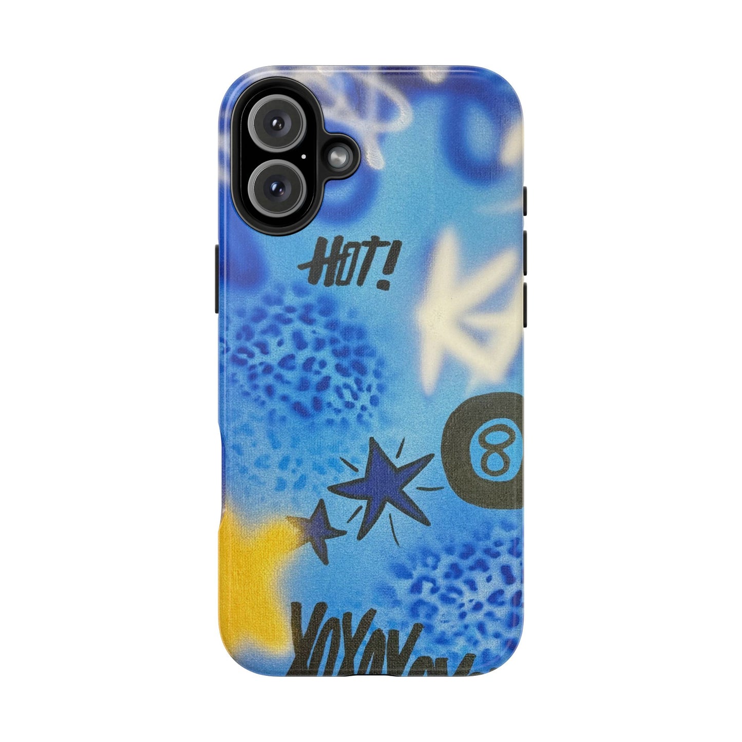 "brilliant blues" airbrush iPhone case