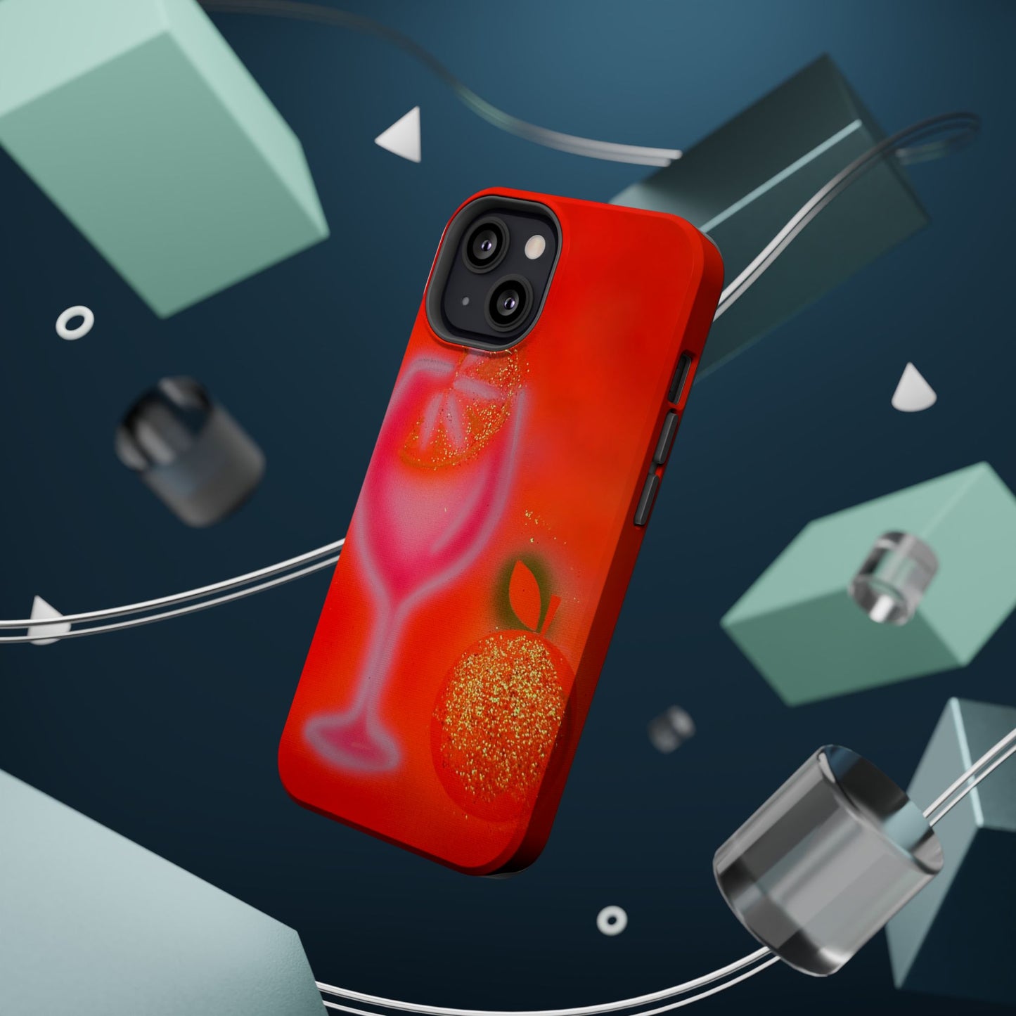 MagSafe "aperol spritz" airbrush iPhone case