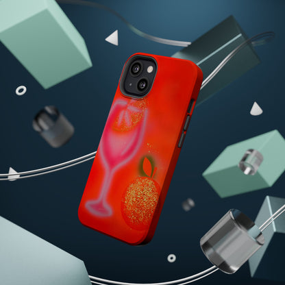 MagSafe "aperol spritz" airbrush iPhone case