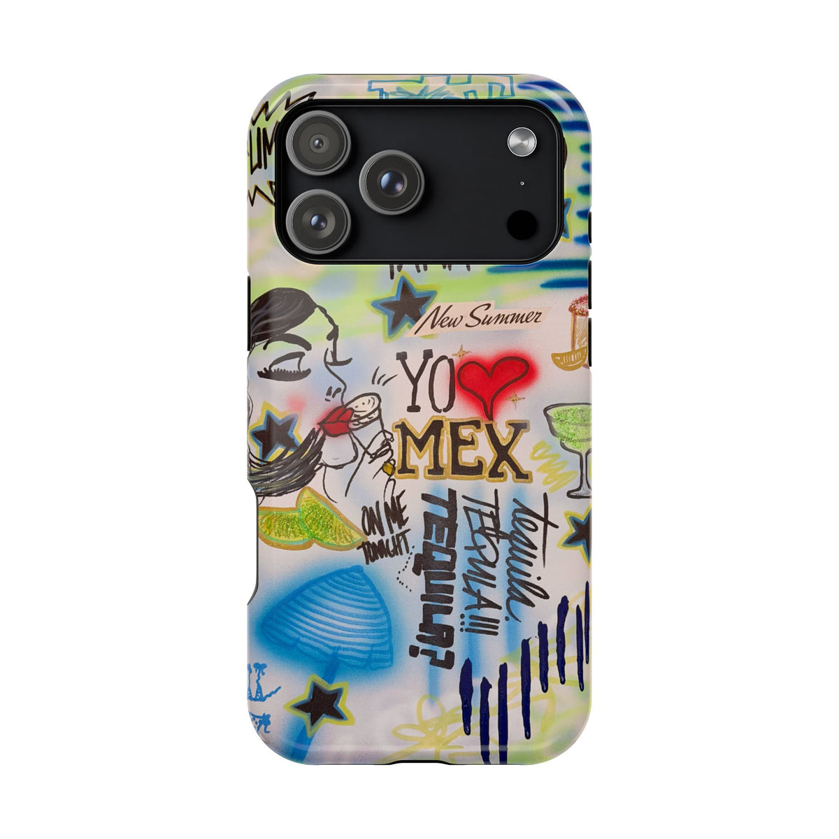 MagSafe "salted lime" airbrush iPhone case