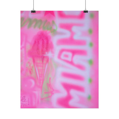 "sunset sorbet" airbrush rolled print