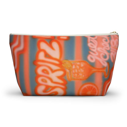 "aperol spritz pt. 2" airbrush makeup pouch