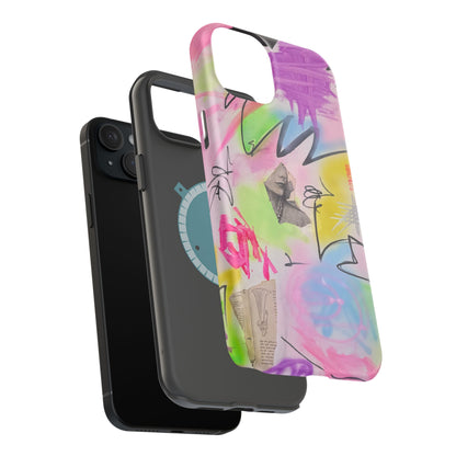 MagSafe "pastel static" airbrush iPhone case