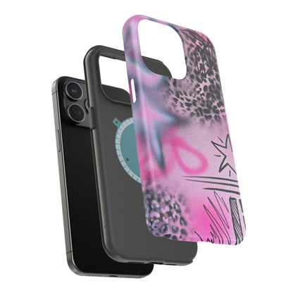 MagSafe "onyx cheetah" Airbrush iPhone Hülle
