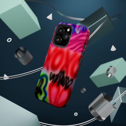 MagSafe Airbrush-iPhone-Hülle „with luv, xoxo“