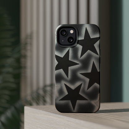 MagSafe "chrome stars" airbrush iPhone case
