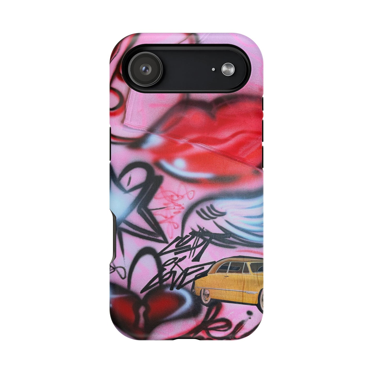 MagSafe "lust or love" airbrush iPhone case