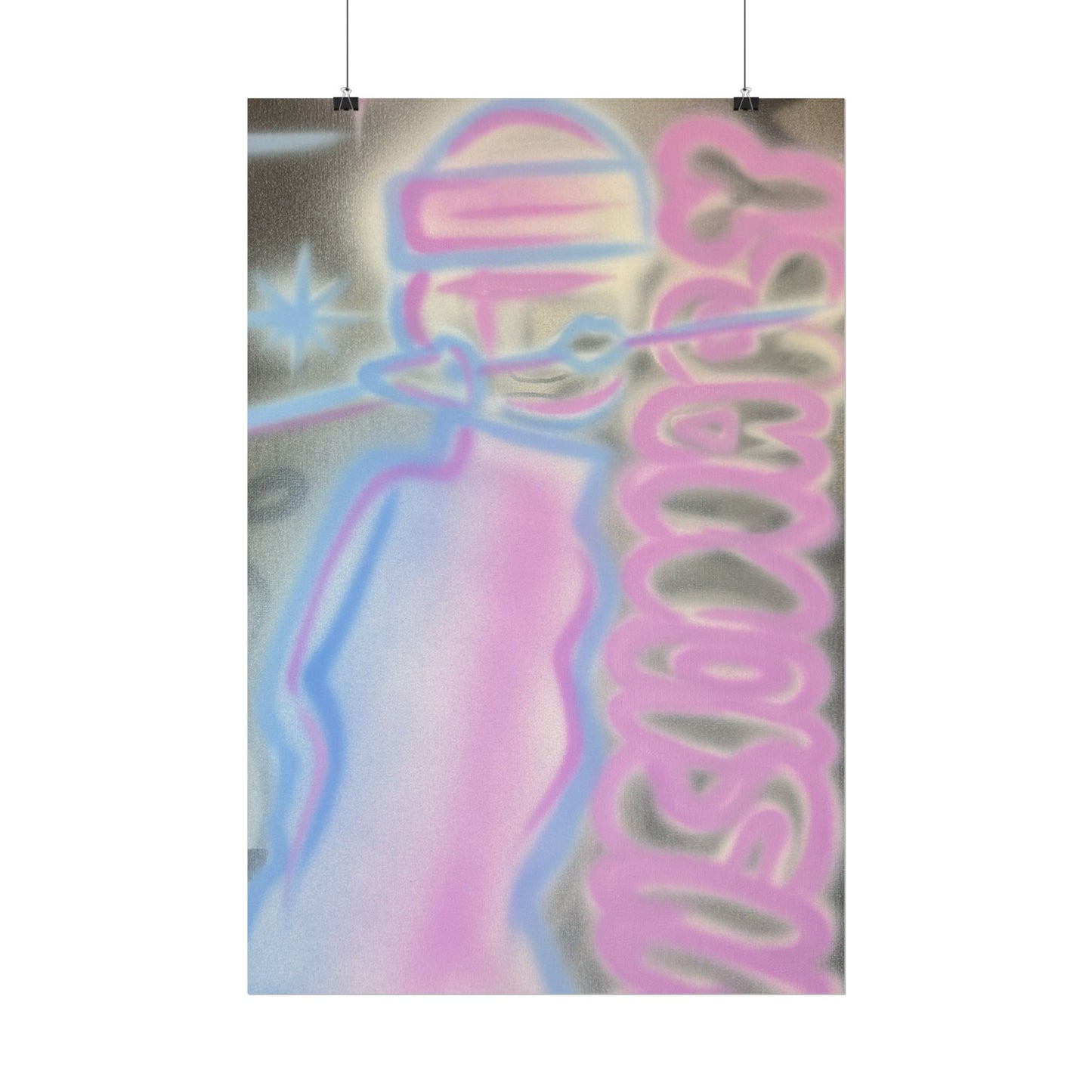 "visionary" pt. 2 airbrush rolled print