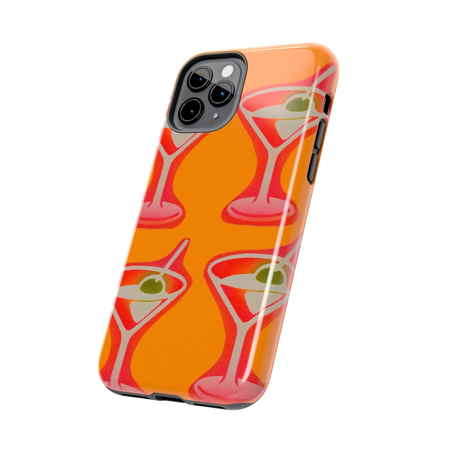 "shaken, not stirred” airbrush iPhone case