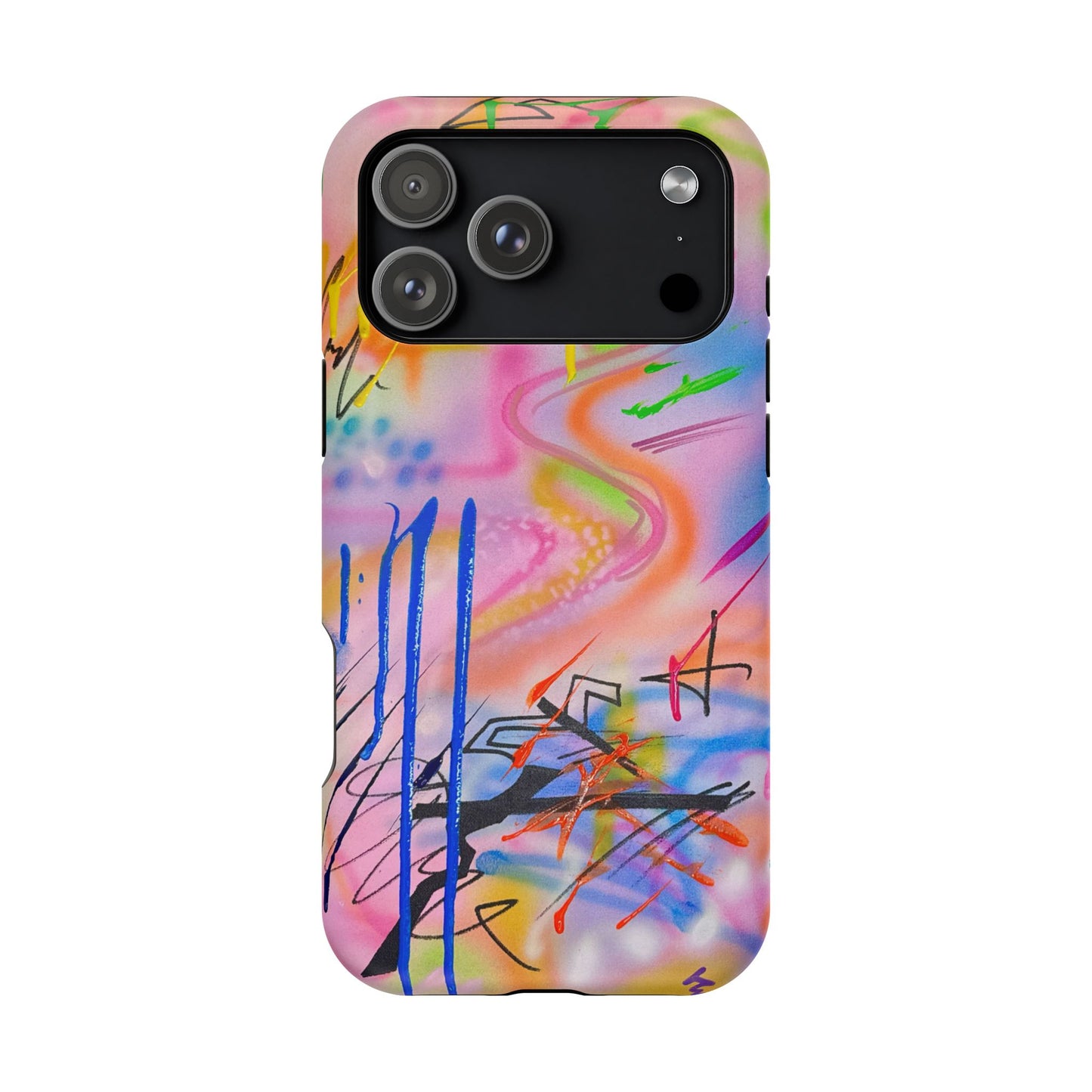 MagSafe "neon haze" airbrush iPhone case