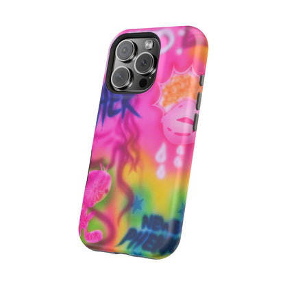 MagSafe "wanted" airbrush iPhone case