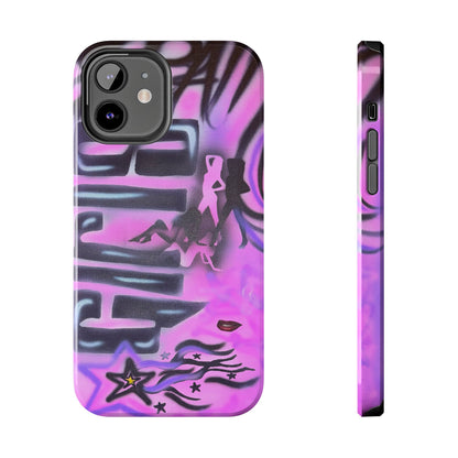 "neon nights" airbrush iPhone case