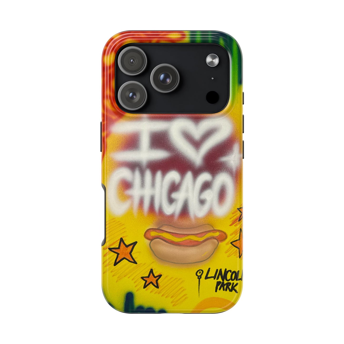 "chicago" airbrush iPhone case