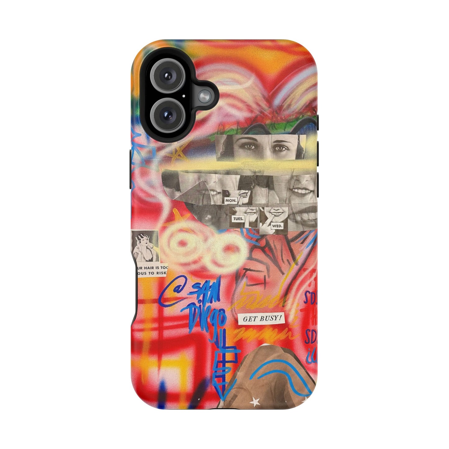MagSafe Limited Edition "Get Busy" Airbrush iPhone Hülle