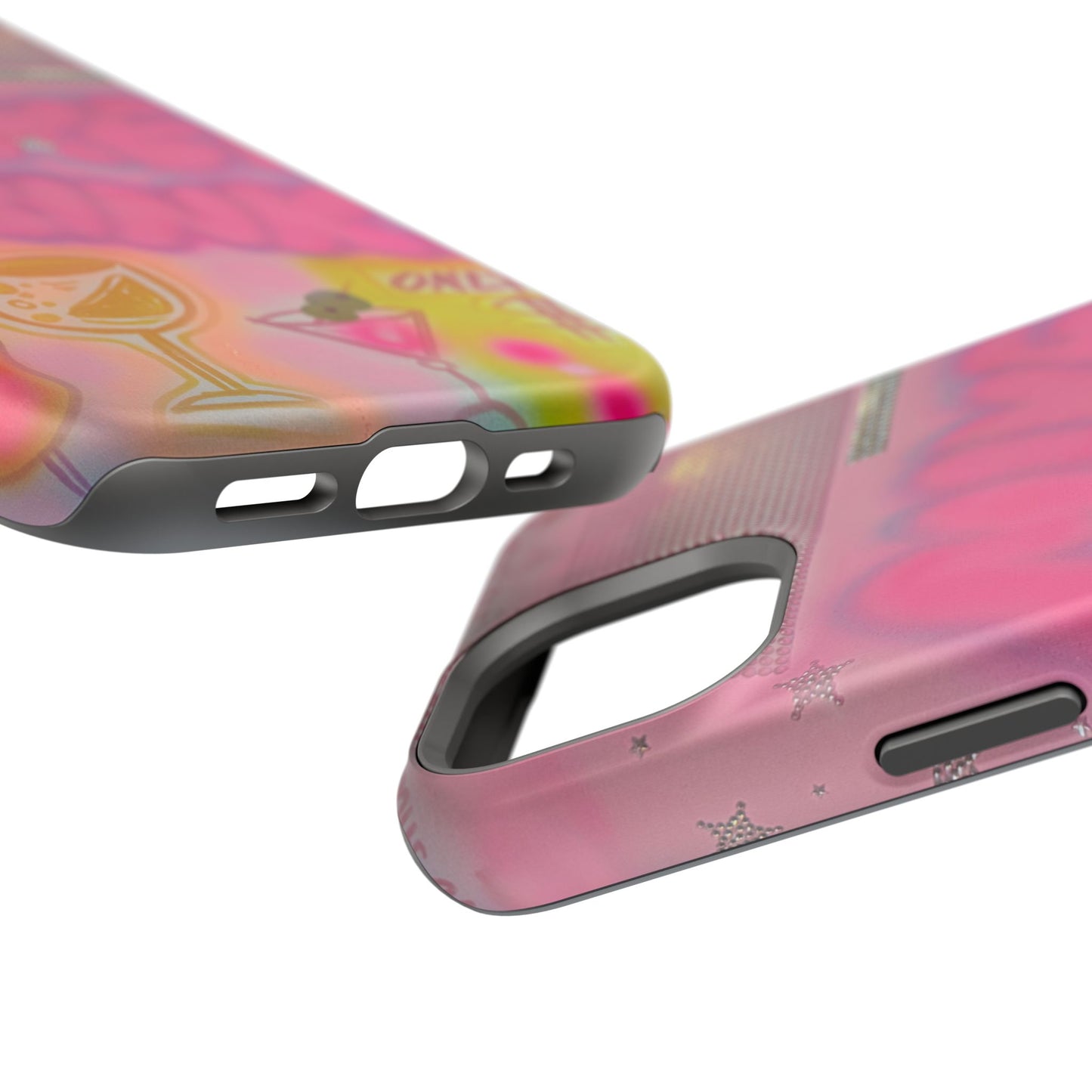 MagSafe "mixed drinks" airbrush iPhone case