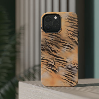 MagSafe "neutral tiger" airbrush iPhone case