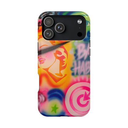 MagSafe „schlechte Angewohnheiten“ Airbrush iPhone Hülle