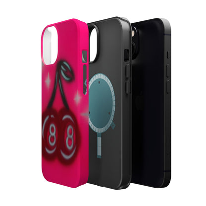 MagSafe "cherry 8ball" airbrush iPhone case