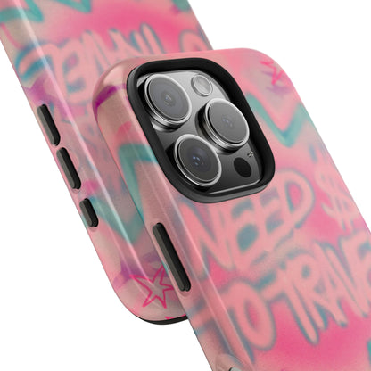 "need $$ to travel" airbrush iPhone case