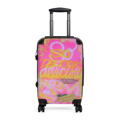 "so delicious" airbrush suitcase