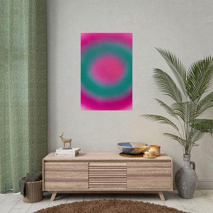 "watermelon swirl" airbrush rolled print