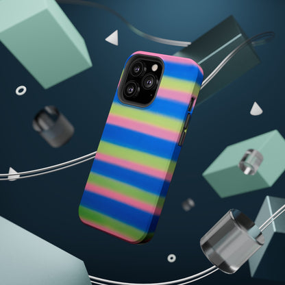 MagSafe "sherbet stripes" airbrush iPhone case