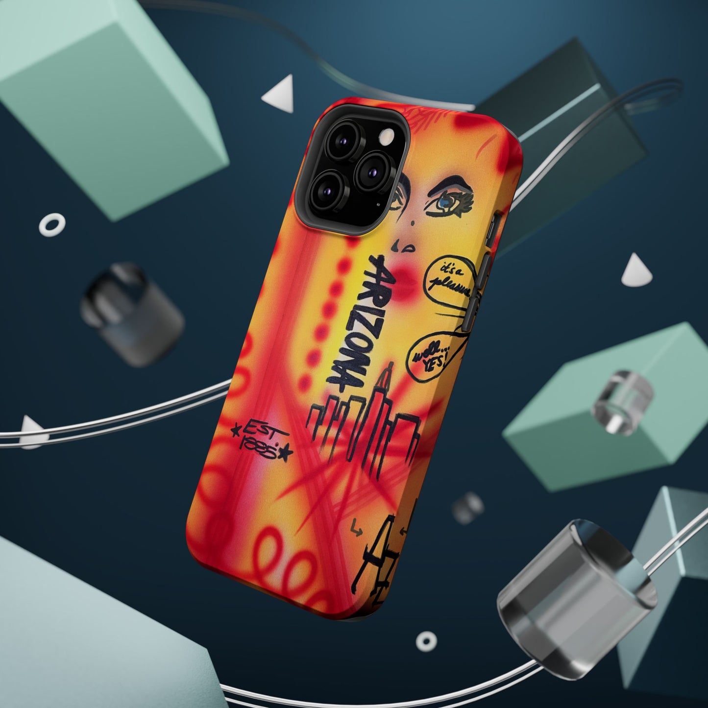 MagSafe "tempe, az" airbrush iPhone case