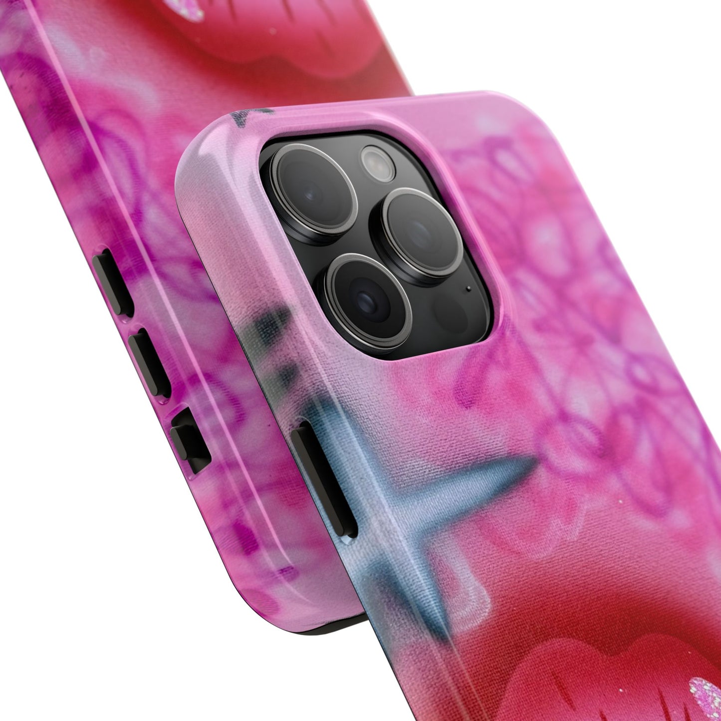 "glitter aura" airbrush iPhone case