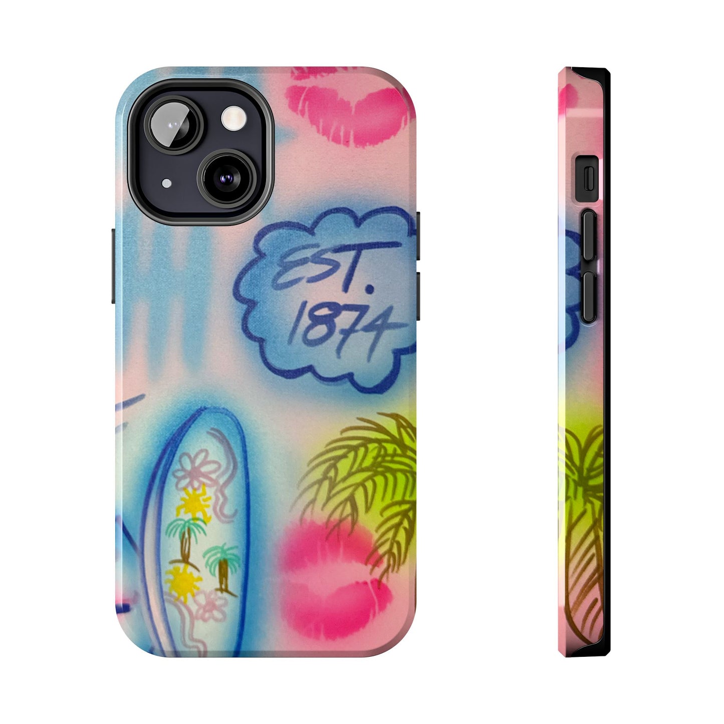 "in the wave" airbrush iPhone case