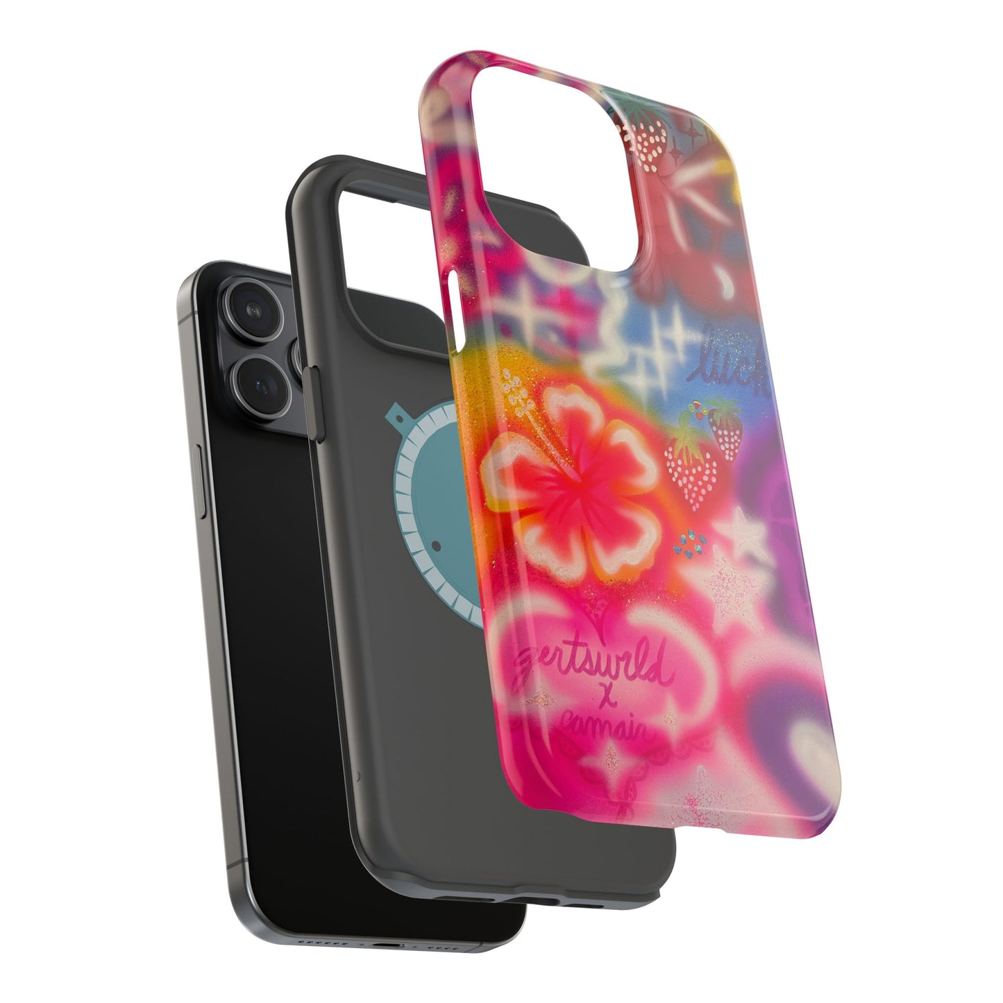 MagSafe „luck & luv“ Airbrush iPhone-Hülle