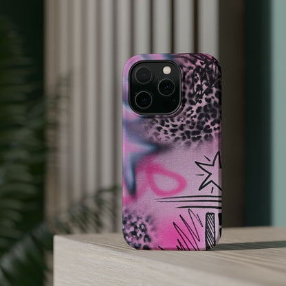 MagSafe "onyx cheetah" Airbrush iPhone Hülle