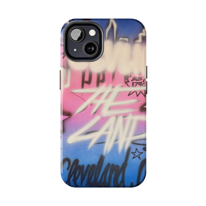 "cleveland" airbrush iPhone case