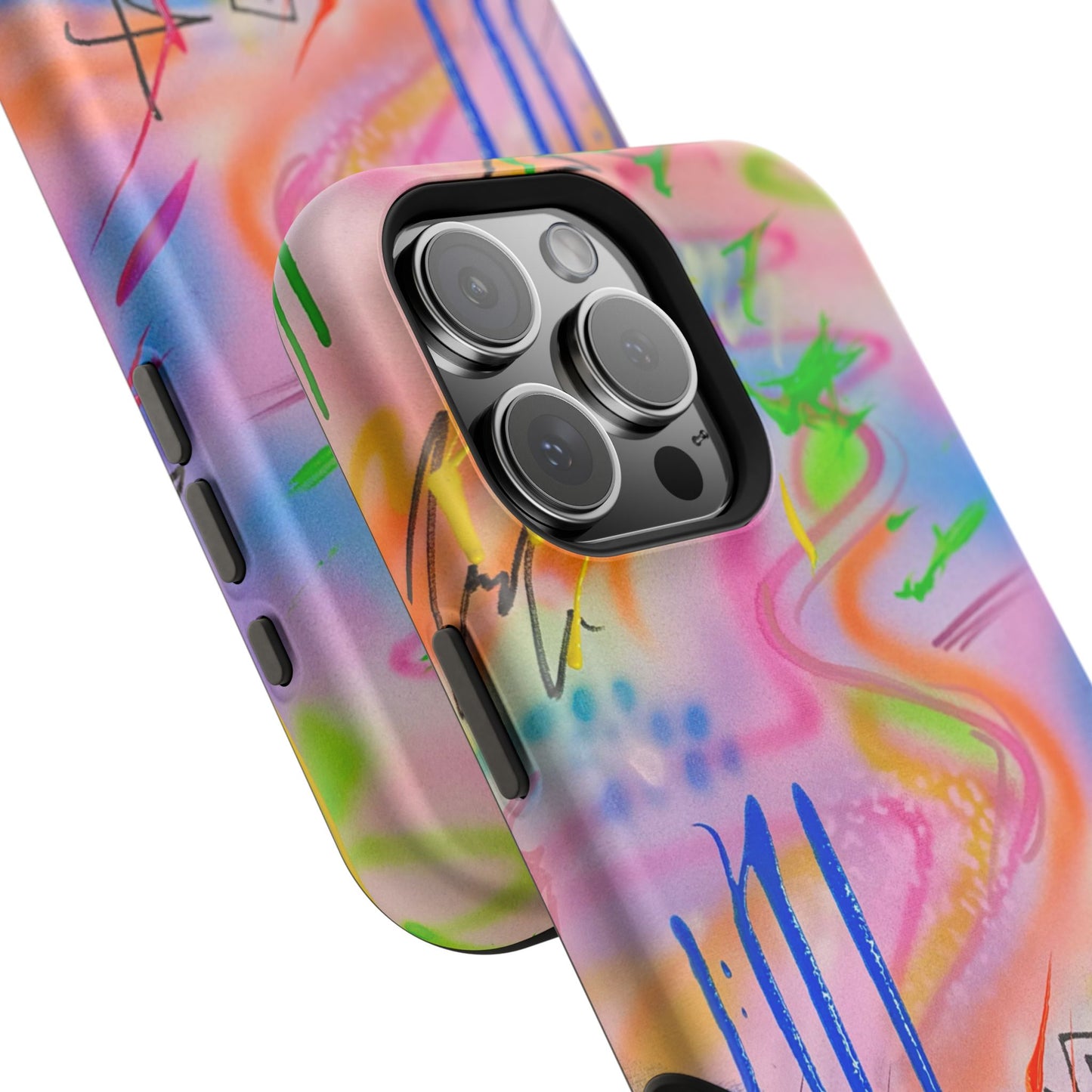 MagSafe "neon haze" airbrush iPhone case