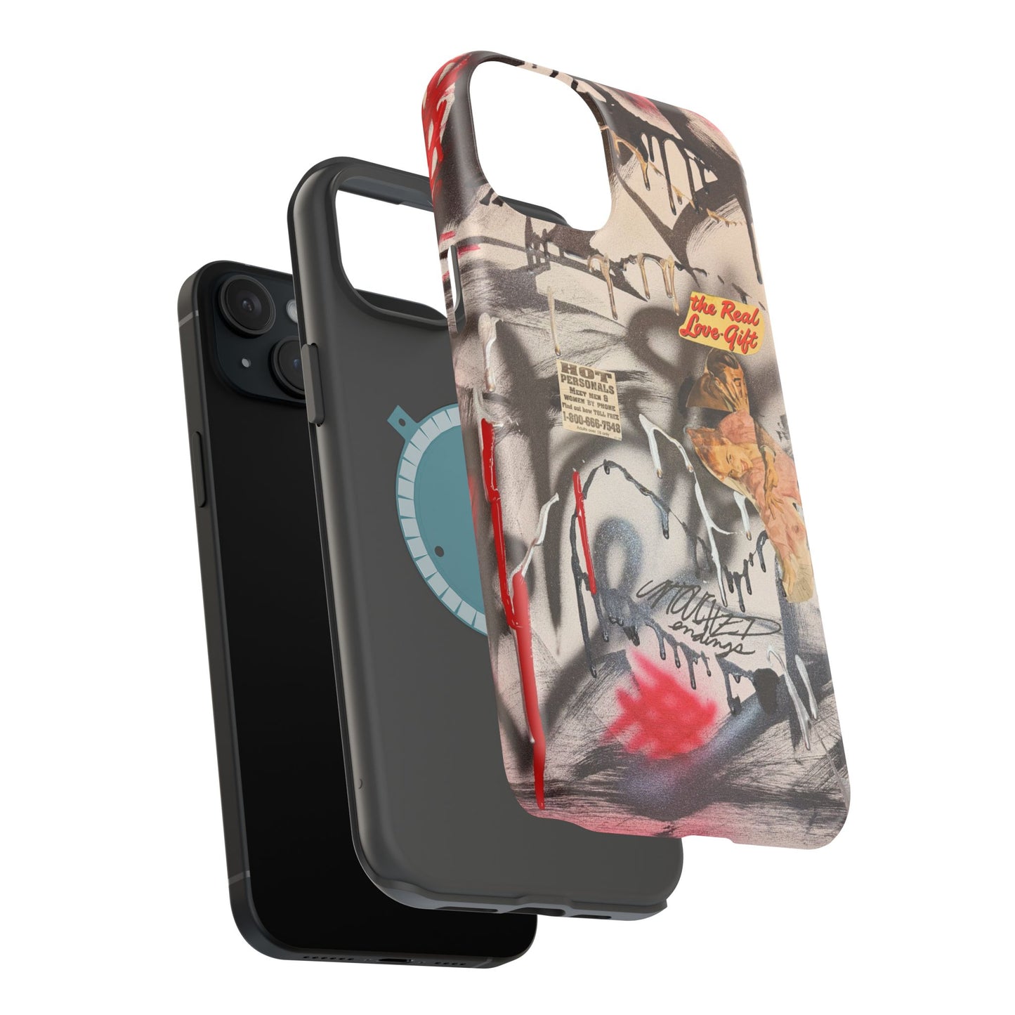 MagSafe "real love" airbrush iPhone case