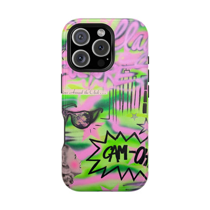 MagSafe "green camo" airbrush iPhone case