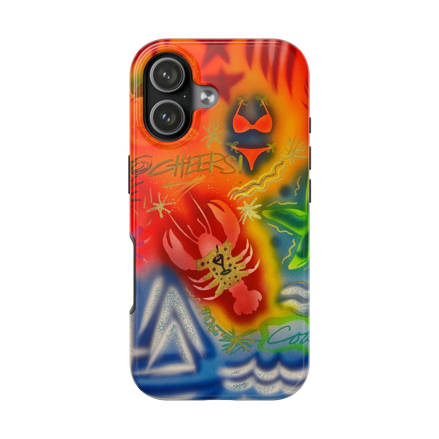"tipsy lobster" airbrush iPhone case