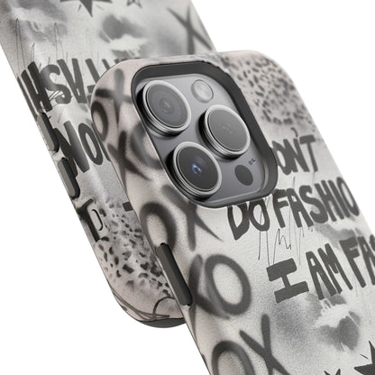 MagSafe "i am fashion" airbrush iPhone case