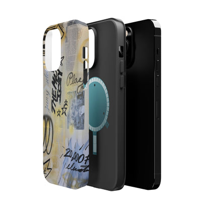 MagSafe "golden glacier" airbrush iPhone case