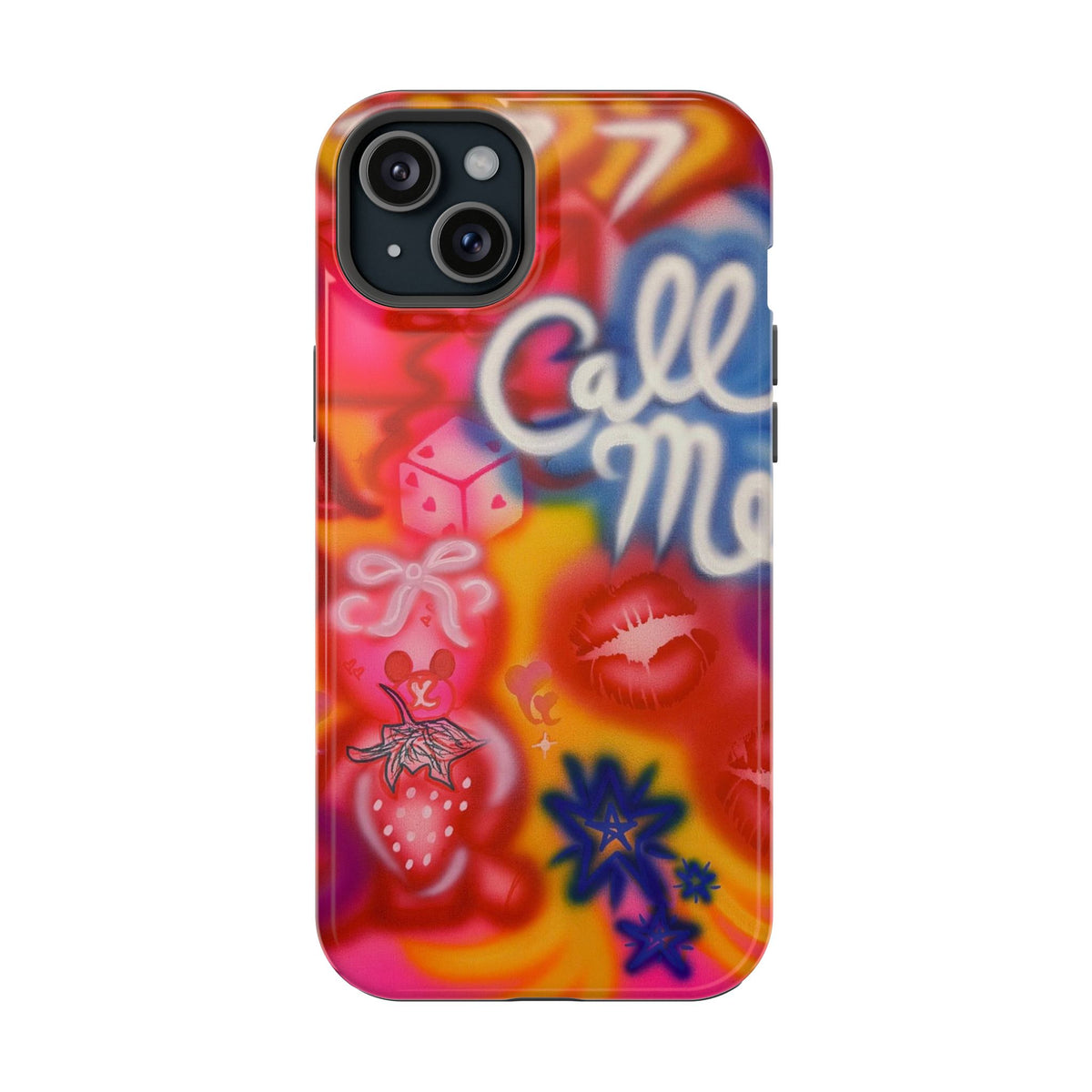 MagSafe "CALL ME!" airbrush iPhone case