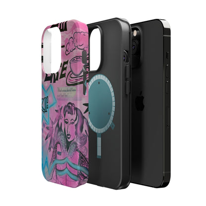 MagSafe "avant le ski" airbrush iPhone case
