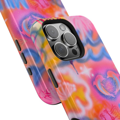 "mornings in malibu" MagSafe airbrush iPhone case