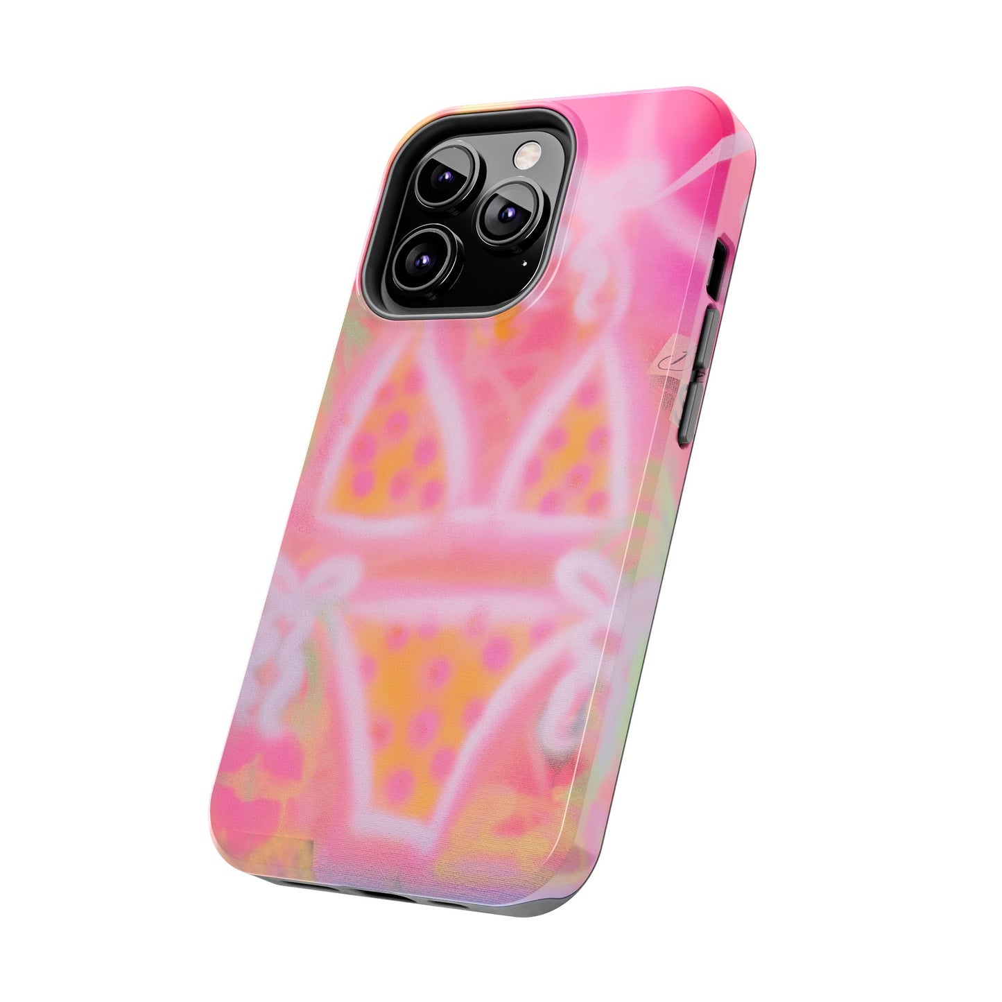 "yellow polka dot bikini" airbrush iPhone case