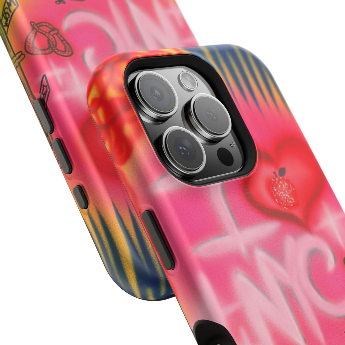 MagSafe „In der Stadt“ Airbrush iPhone-Hülle