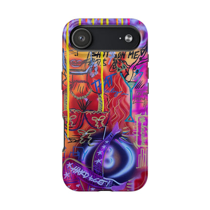 "shots on me" airbrush iPhone case